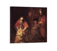 The Return of The Prodigal Son - Rembrandt Canvas Wall Art Prints Poster Photo Picture Painting Posters Room Decor 12x12inch(30x30cm)