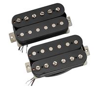 The Revival Pickups RPH2 Hotwired Alnico 5 Uncovered Humbucker Neck Bridge Pickups Set for Electric Guitar, Black
