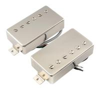 The Revival Pickups RPH3 Alnico II Magnet Covered Humbucker Neck Bridge Pickups Set for Electric Guitar, Nickel