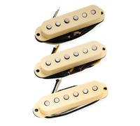 The Revival Pickups RPS5 1954 Strat Vintage Style Alnico 3 Single Coil Neck Middle Bridge Pickups Set for Strat Style Electric Guitar, Cream