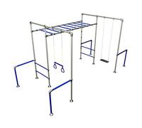 The RHINO Climbing Frame Monkey Bars from the Monkey Bar Store | Galvanised Steel Construction