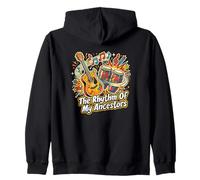 The Rhythm Of My Ancestors Latin Music Heritage Zip Hoodie