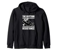 The Rhythm Of Resistance 2-Tone Ska Music Fan Protest Zip Hoodie
