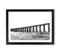 The Ribblehead Viaduct in Yorkshire Painting Framed Print | A2 Black Framed Wall Art | Ready to Hang | Modern Historical Picture | Living Room Bedroom Lounge Office