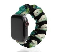 The Rice Ball Drinks with Mint Scrunchie Watch Band Elastic | Polyester Wristbands Quick Release Replacement Straps Compatible with IWatch