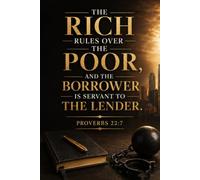 The Rich Rules Over the Poor: And the Borrower Is Servant to the Lender (Proverbs 22:7) | 6 x 9 Lined Notebook | 100 Pages | Christian Financial Wisdom Journal