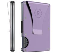 The Ridge Minimalist Slim Wallet For Women - RFID Blocking Front Pocket Credit Card Holder - Metal Wallet For women With Money Clip, Lavender, Minimalist, Money Clip