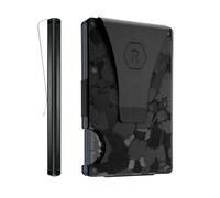 The Ridge Wallet for Men - Slim Minimalist Compact Wallet and Card Holder, RFID Protected Front Pocket Wallets with Integrated Money Clip (Forged Carbon)