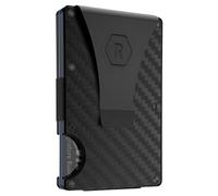 The Ridge Wallet for Men - Slim Minimalist Compact Wallet and Card Holder, RFID Protected Front Pocket Wallets for Men with Integrated Money Clip (Carbon Fiber 3K)