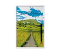 The Ridgeway National Trail Canvas Poster Bedroom Decor Landscape Office Room Decor Gift 16x24inch(40x60cm)