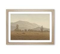 The Riesengebirge Mountains by Caspar David Friedrich Framed Print | A2 Oak Framed Wall Art | Ready to Hang | Modern Landscape Picture | Living Room Bedroom Lounge Office