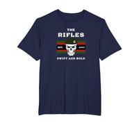 The Rifles T-Shirt, Men's Big and Tall, Navy Blue, 6X Tall