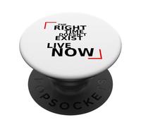 The right time. Motivation, mindset, focus, quote. PopSockets Adhesive PopGrip