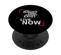 The right time. Motivation, mindset, focus, quote. PopSockets Adhesive PopGrip