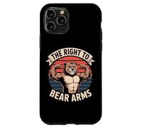 The Right To Bear Arms Funny Muscular Bear Pun Case for iPhone 11 Pro