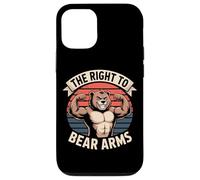 The Right To Bear Arms Funny Muscular Bear Pun Case for iPhone 12/12 Pro