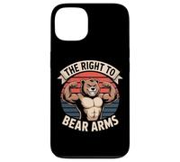 The Right To Bear Arms Funny Muscular Bear Pun Case for iPhone 13