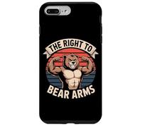The Right To Bear Arms Funny Muscular Bear Pun Case for iPhone 7 Plus/8 Plus