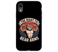 The Right To Bear Arms Funny Muscular Bear Pun Case for iPhone XR