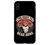 The Right To Bear Arms Funny Muscular Bear Pun Case for iPhone XS Max
