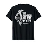 The Righteous are Bold As A Lion Christian Proverbs 28:1 T-Shirt