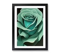 The Righteous Flower Framed Print | A2 Black Framed Wall Art | Ready to Hang | Modern Floral Picture | Living Room Bedroom Lounge Office