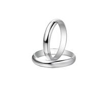 The Ring for Men Womens Sterling Silver Rings 18K White Gold Polish Size Z Solid Not Plated Upgrade 3.0 for Men New Year Jewelry