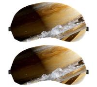 The Ring Secret of a Gas Giant Anti-Mite Breathable Fabric Eye Cover with Adjustable Hook-and-Loop Strap