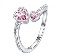 The Rings Card Game Birthstones Anxiety Decompression Rotating Ring Decompression Ring Birthday Gift for Her Minimalist Crystal Ring Birthstones Rhinestone Ring Wide Rings Silver Women, one size