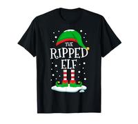 The Ripped Elf Christmas Family Matching Xmas Group Funny T-Shirt