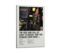 The Rise And Fall of Ziggy Stardust And The Spiders from Mars • David Bowie Posters Wall Art Vintage Poster Decorative Painting Aesthetic Canvas Decor for Living Room Bed Room 20x30inch(50x75cm) Fra