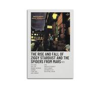 The Rise And Fall of Ziggy Stardust And The Spiders from Mars • David Bowie Posters Wall Art Vintage Poster Decorative Painting Aesthetic Canvas Decor for Living Room Bed Room 12x18inch(30x45cm) Unf