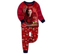 The Rise of Red Girls Pyjamas Teen Sleepwear Home Wear Kids Long Sleeve Pajamas Pjs Top & Pant Suit 2Pcs Nightwear (UK, Age, 6 Years, 7 Years, Regular, red)