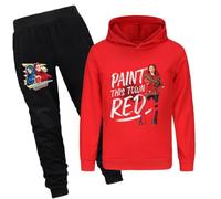 The Rise of Red Girls Tracksuit Teen Sweatshirt & Pant Slow Jogging Clothes Pullover Hoodie Suit 2Pcs