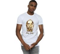 The Rise Of Skywalker C-3PO Stay Gold T-Shirt Star Wars White XL