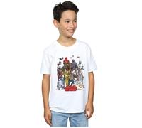 The Rise Of Skywalker Character Collage T-Shirt Star Wars White 9 Years