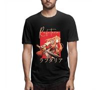 The Rising of The Shield Hero Raphtalia Short Sleeve T Shirt Mens Casual Style T-Shirts (Large)