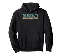 The River City Moss Point Mississippi Est. 1901 Pullover Hoodie