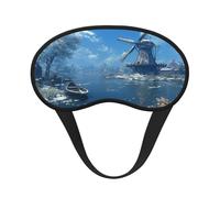 The River in Winter Ultimate Eye Mask for Sleeping, Soft and Comfortable Eye Mask, Relaxing Zero Pressure Night Blindfold.