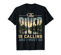 The River is Calling and I Must Go Kayak Camping T-Shirt