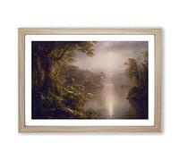 The River of Light by Frederic Edwin Church Framed Print | A2 Oak Framed Wall Art | Ready to Hang | Modern Religious Picture | Living Room Bedroom Lounge Office