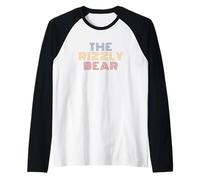 The Rizzly Bear Funny High Rizz Grizzly Pun Internet Meme Raglan Baseball Tee