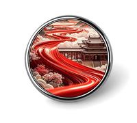 The Road of Color Round Badge for Men Women, Durable & Stylish Lapel Pins, Lightweight Metal Badges for Shirts, Jackets, Hats