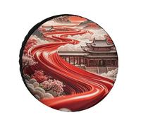 The Road of Color Universal Tire Cover Replacement Oxford Fabric Waterproof Wheel Protector for SUV Truck RV Dust Snow Sun Protection 34
