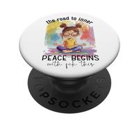 The Road To Inner Peace Begins With Fck This PopSockets Adhesive PopGrip