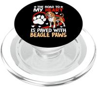 The Road To My Heart Is Paved With Beagle Paws PopSockets PopGrip for MagSafe
