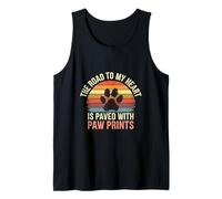 The Road to My Heart is Paved with Paw Prints - Tank Top
