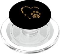 The Road To My Heart Paw Prints Leopard Animal PopSockets PopGrip for MagSafe
