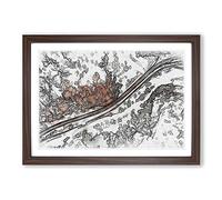 The Road to Nowhere in Abstract Framed Print | A2 Walnut Framed Wall Art | Ready to Hang | Abstract Fantasy Picture | Living Room Bedroom Lounge Office