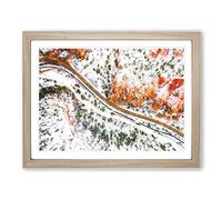 The Road To Nowhere Painting Modern Art Framed Print | A3 Oak Framed Wall Art | Ready to Hang | Modern Historical Picture | Living Room Bedroom Lounge Office